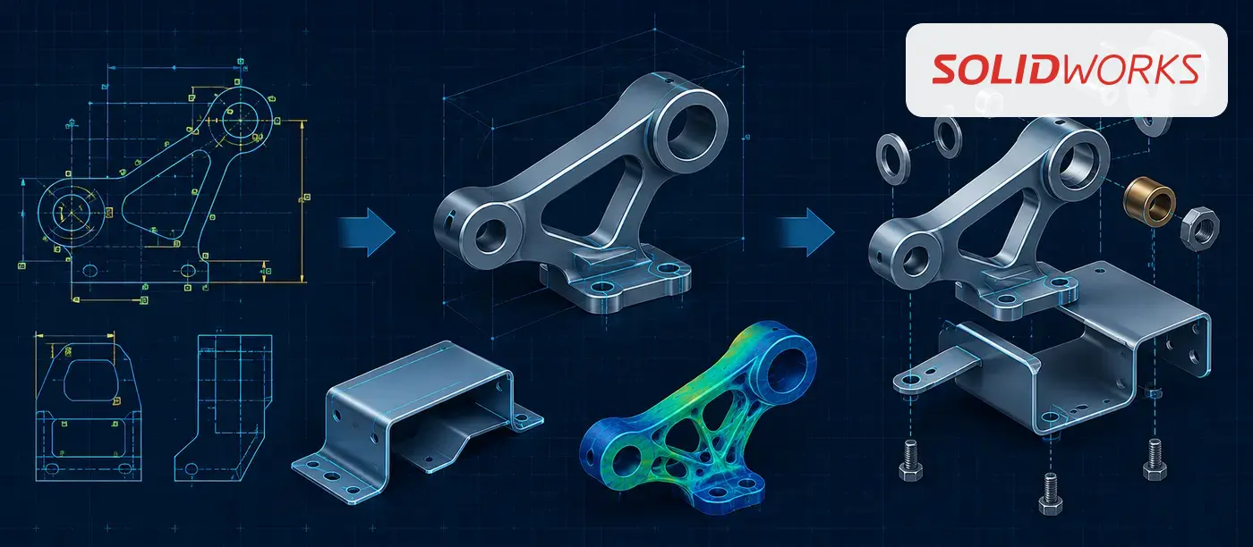 SolidWorks engineering CAD and product modelling
